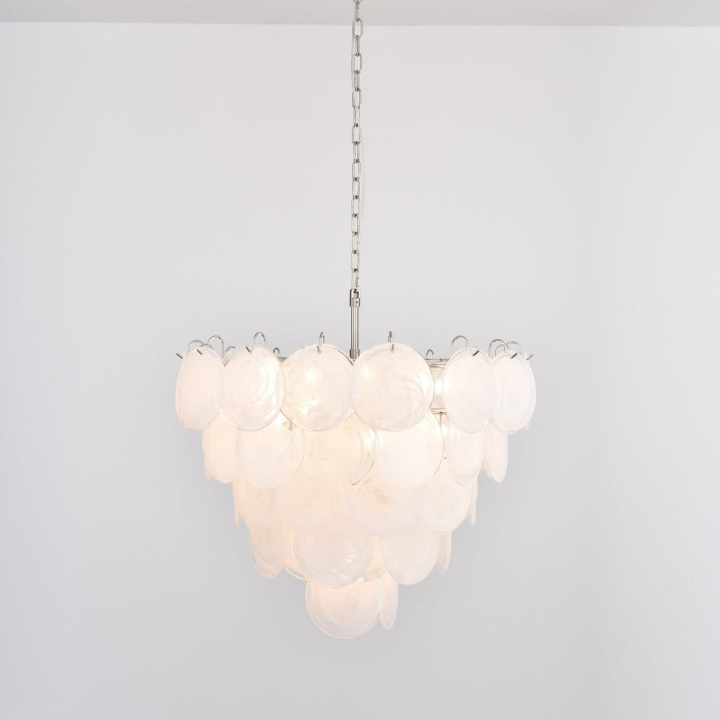 Aurora Lustre en Verre de Murano Blanc - Neutralighting