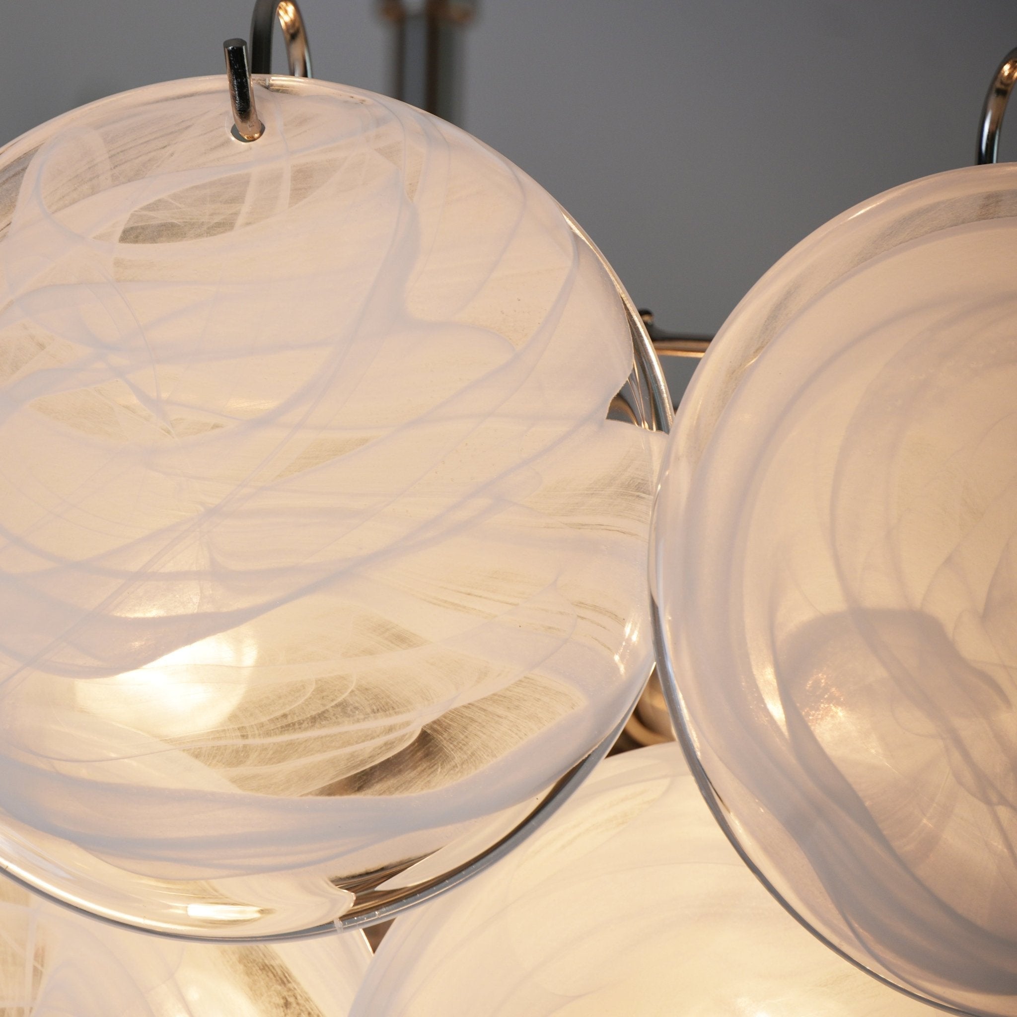 Aurora Lustre en Verre de Murano Blanc - Neutralighting