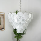 Aurora Lustre en Verre de Murano Blanc - Neutralighting