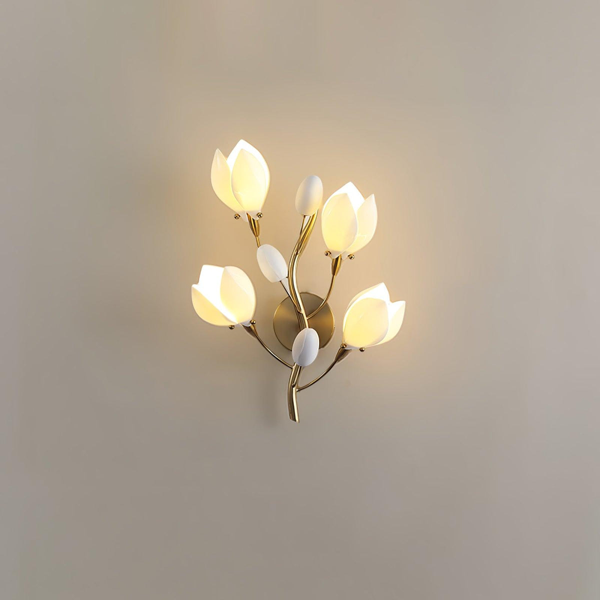 Zasila Applique Murale Céramique Magnolia Élégance - Neutralighting