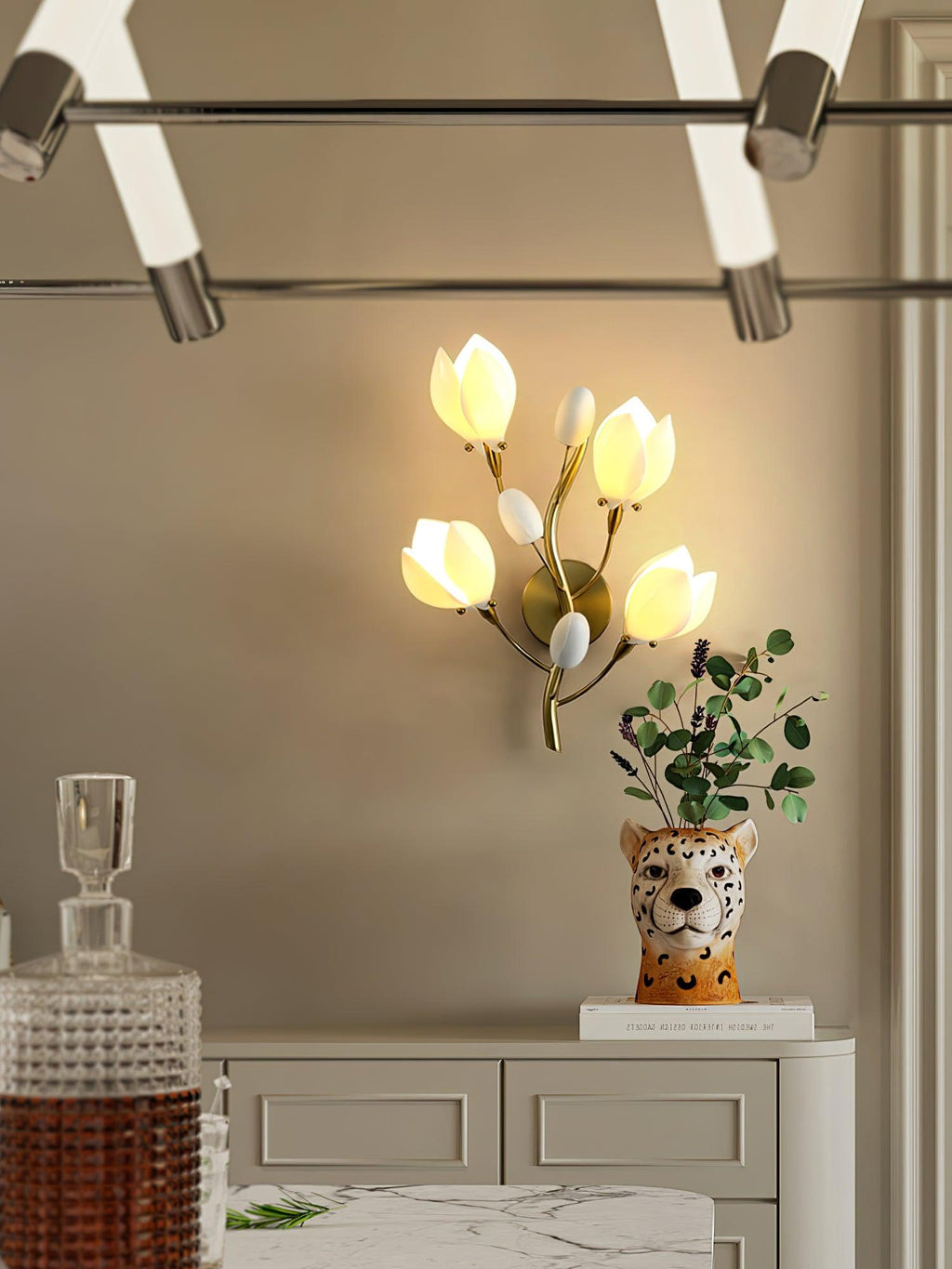 Zasila Applique Murale Céramique Magnolia Élégance - Neutralighting