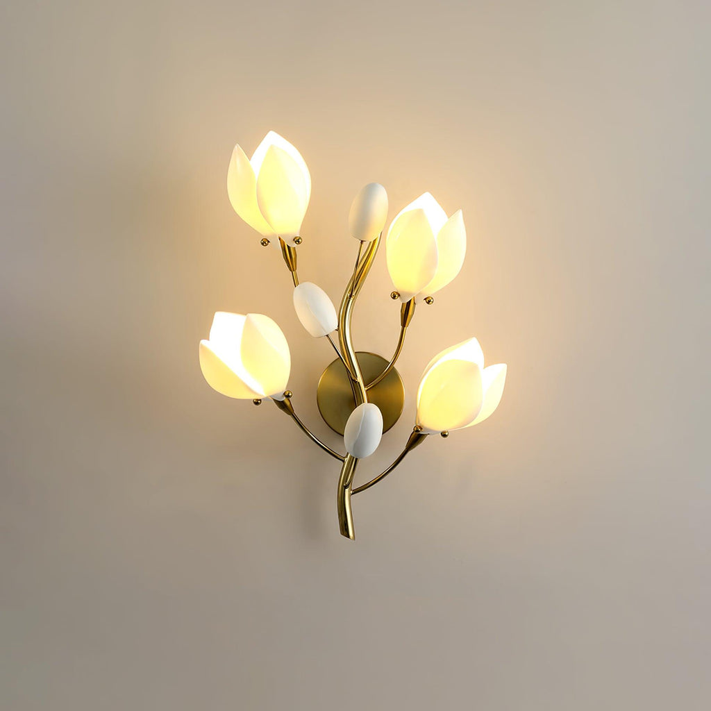 Zasila Applique Murale Céramique Magnolia Élégance - Neutralighting