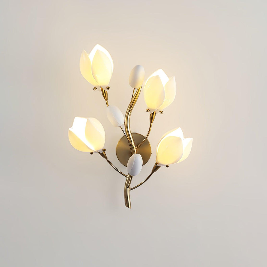Zasila Applique Murale Céramique Magnolia Élégance - Neutralighting