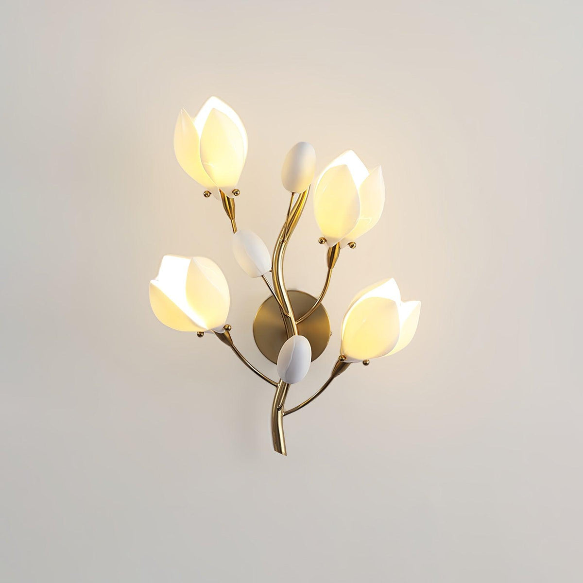 Zasila Applique Murale Céramique Magnolia Élégance - Neutralighting