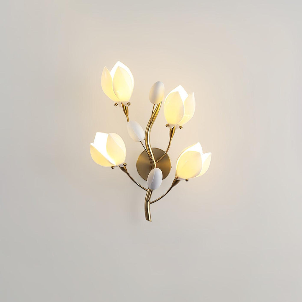 Zasila Applique Murale Céramique Magnolia Élégance - Neutralighting