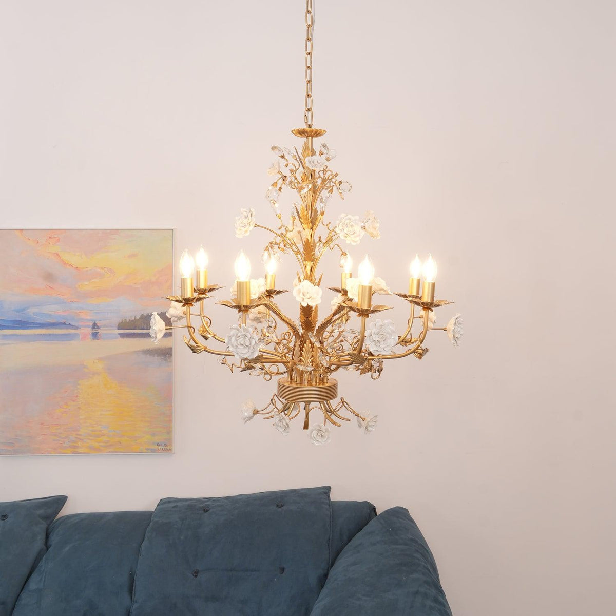 Vavenara Lustre Cristal Blanc Rose Luxe - Neutralighting