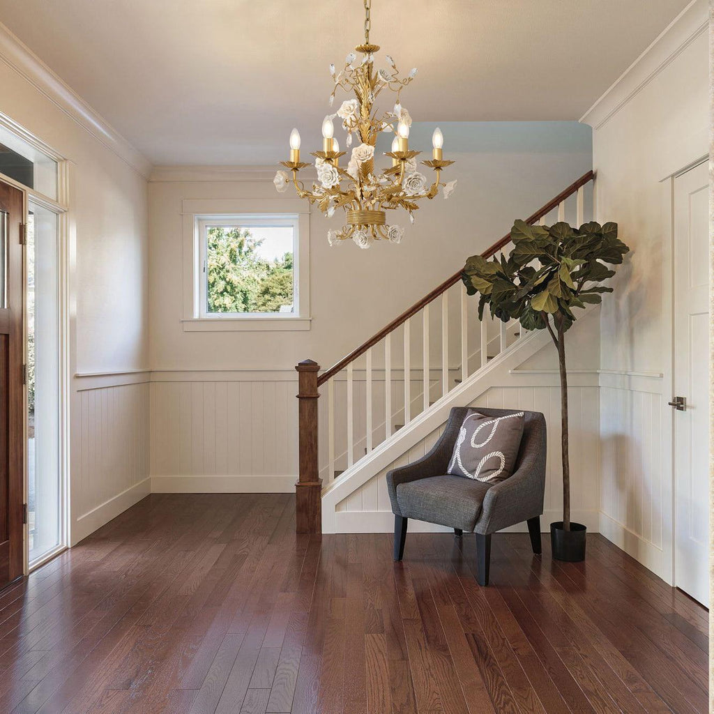 Lustra Chandelier Cristal Rose Blanc - Neutralighting