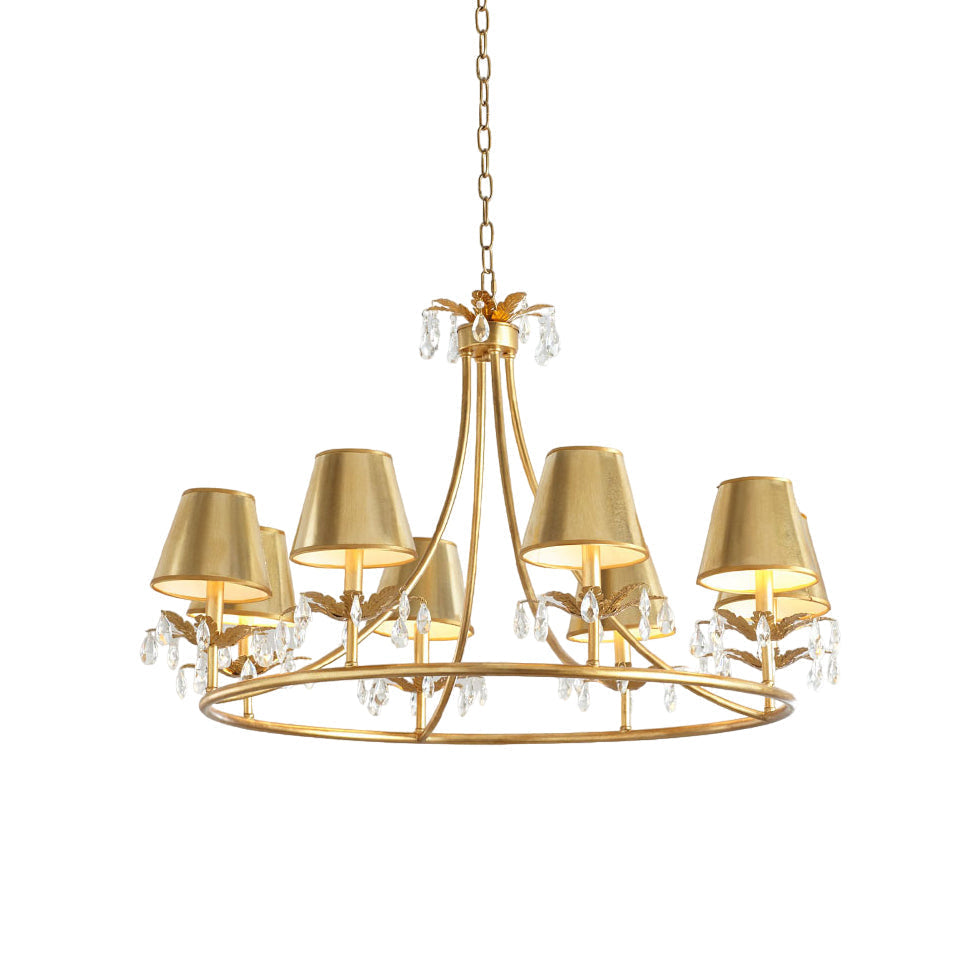 Ivsilan Lustre Cristal Laiton Industriel Vintage - Neutralighting