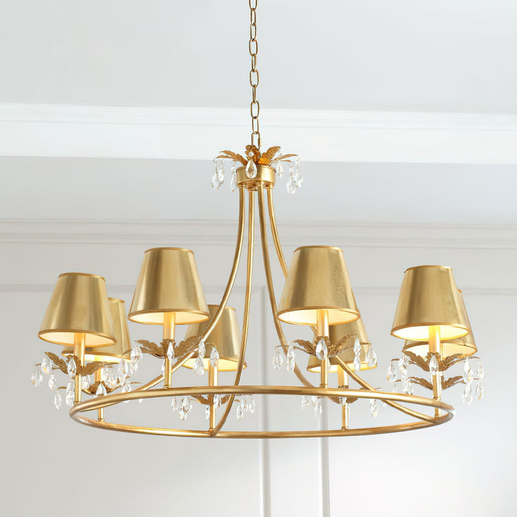 Ivsilan Lustre Cristal Laiton Industriel Vintage - Neutralighting