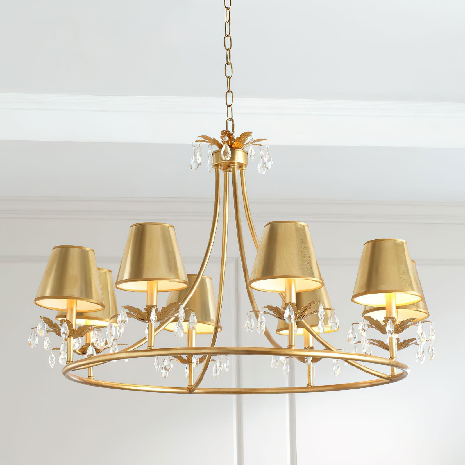 Ivsilan Lustre Cristal Laiton Industriel Vintage - Neutralighting
