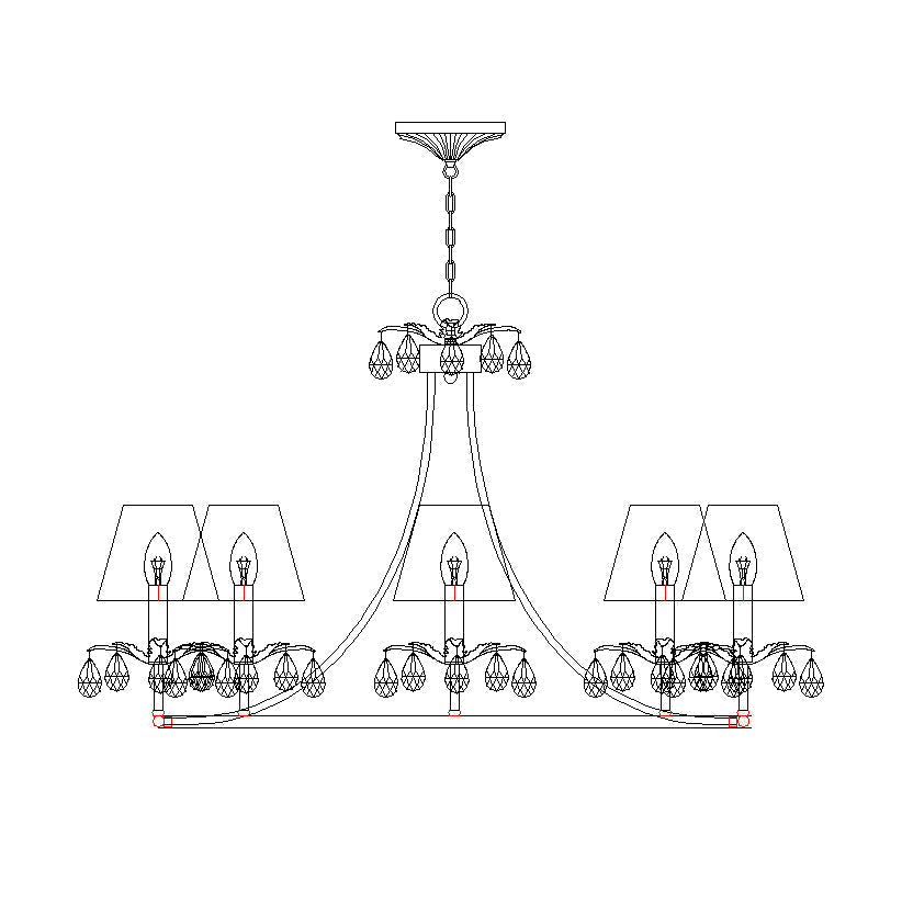 Ivsilan Lustre Cristal Laiton Industriel Vintage - Neutralighting