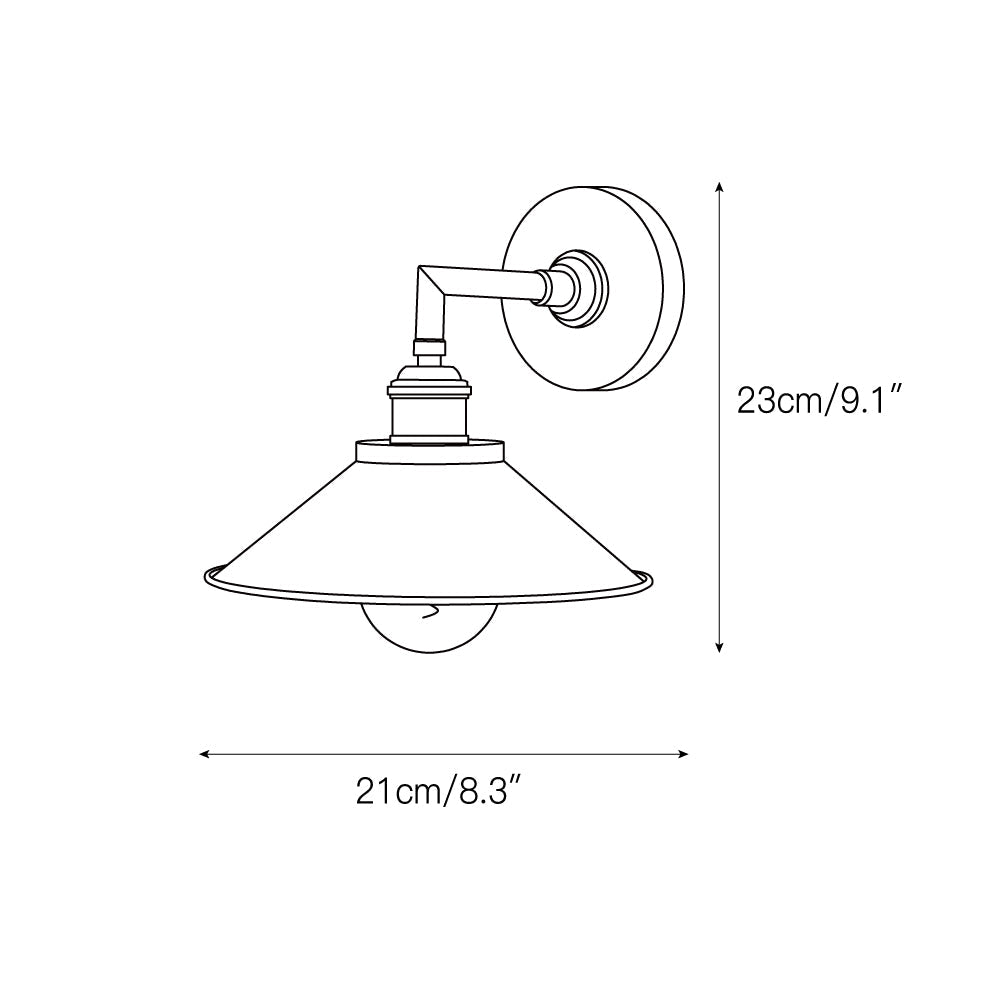 Osile Applique Murale Métal Laiton Minimaliste - Neutralighting