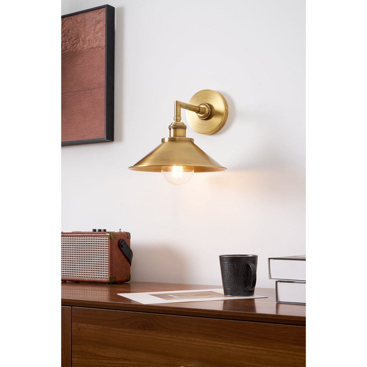 Osile Applique Murale Métal Laiton Minimaliste - Neutralighting