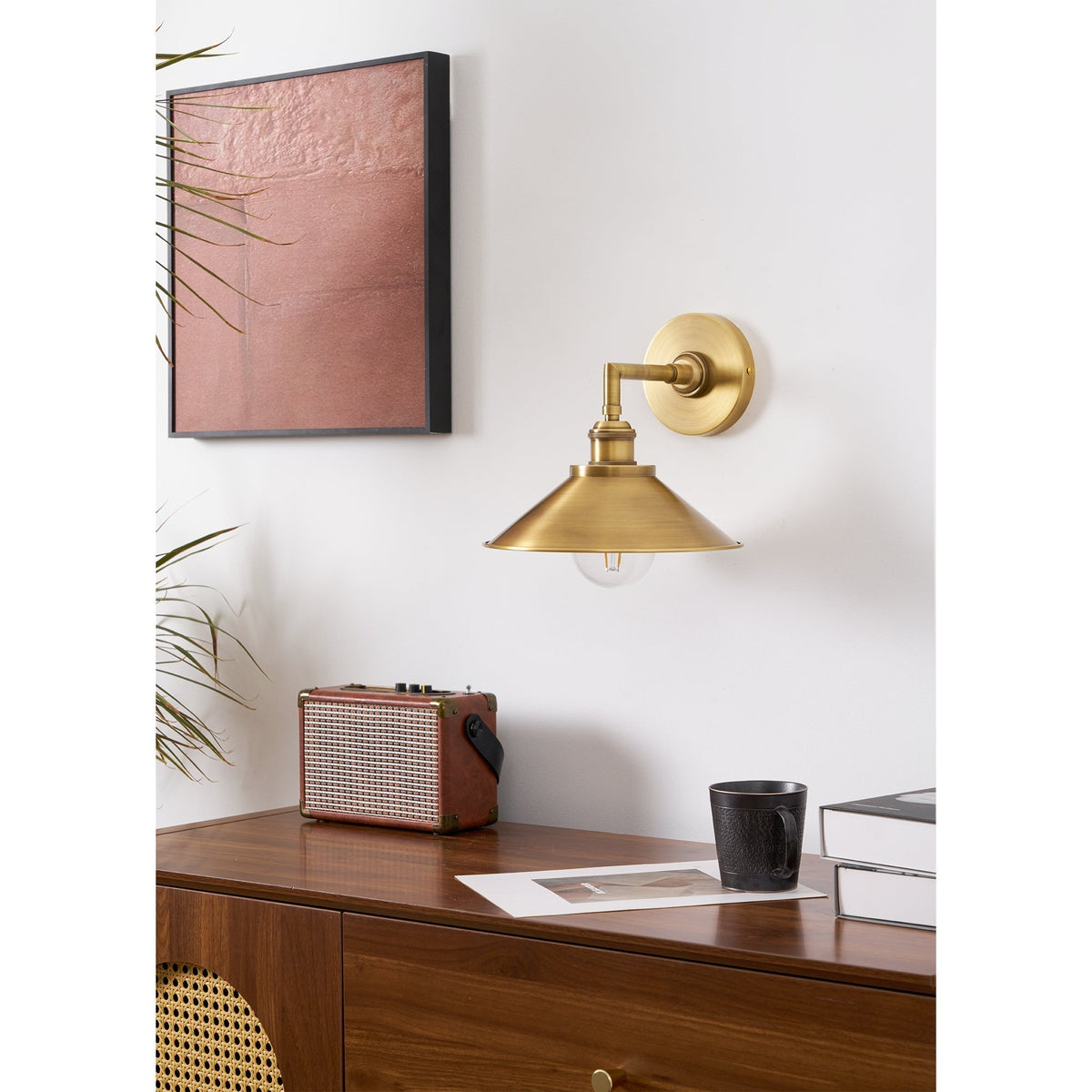 Osile Applique Murale Métal Laiton Minimaliste - Neutralighting