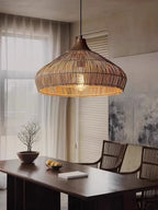 Lythean Elegance Art Rattan Wood Pendant Light - Neutralighting