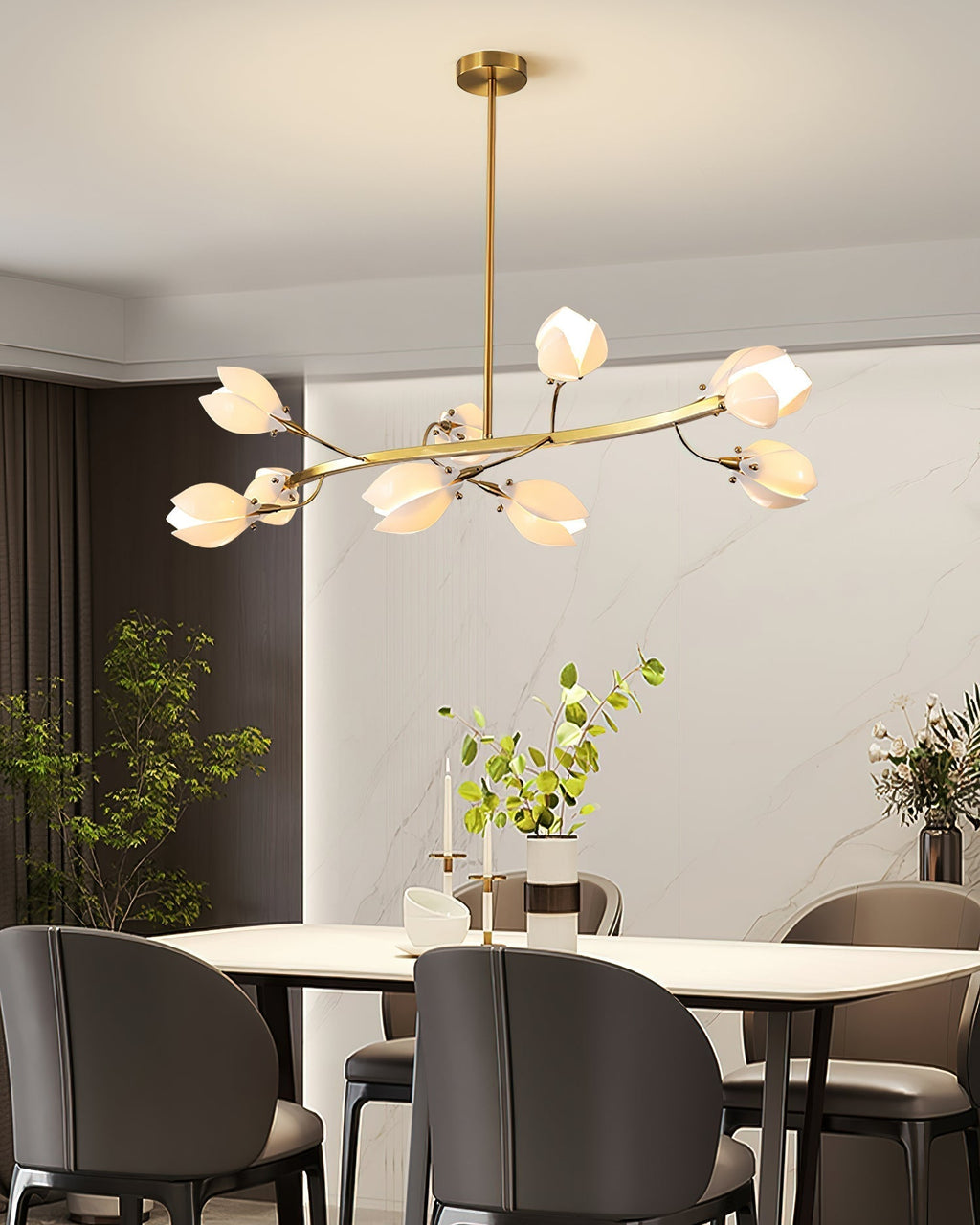 Willow Lustre Branches de Pétales Courbés en Fleur - Neutralighting