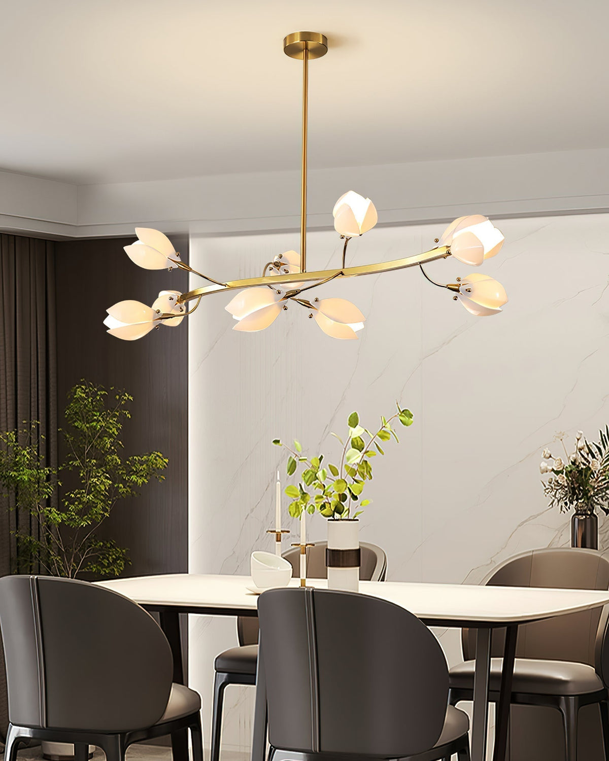 Willow Lustre Branches de Pétales Courbés en Fleur - Neutralighting