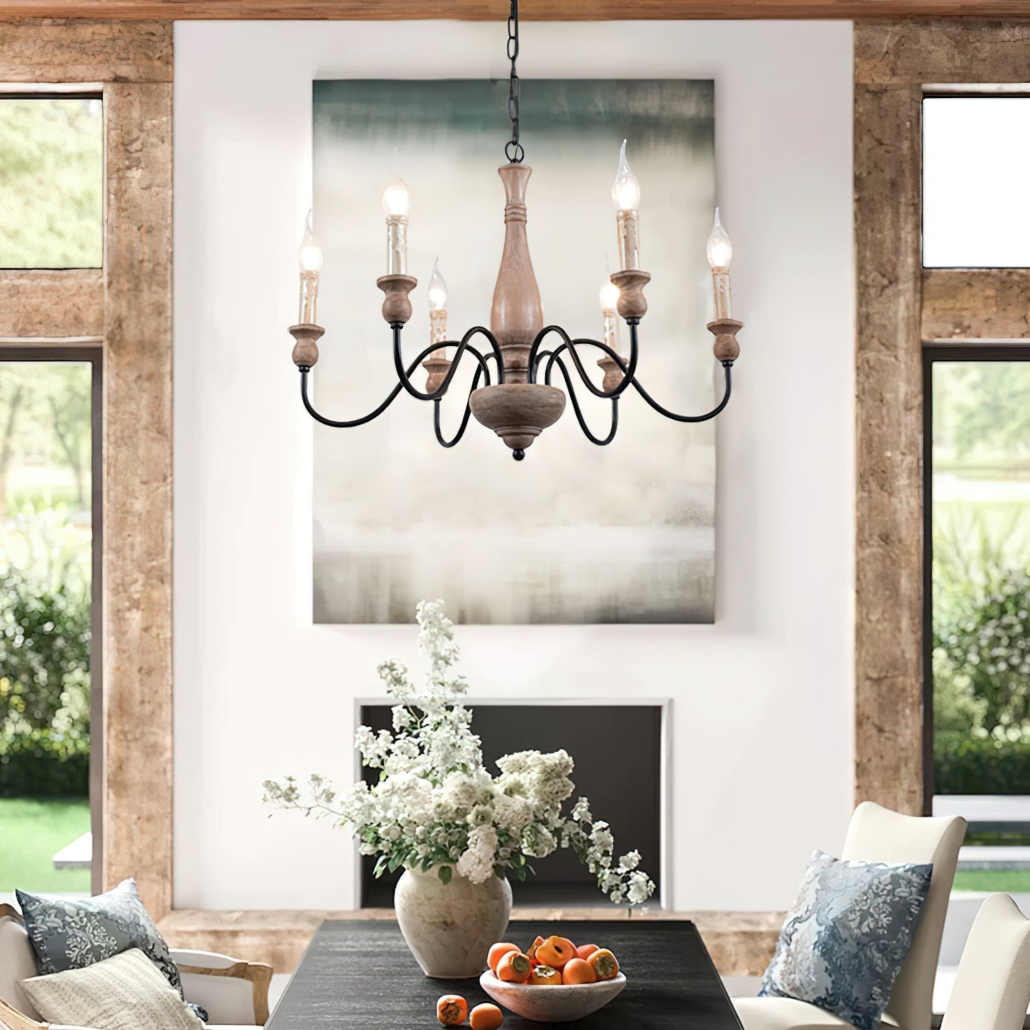 Aurora Lustre Ferme Rustique - Neutralighting