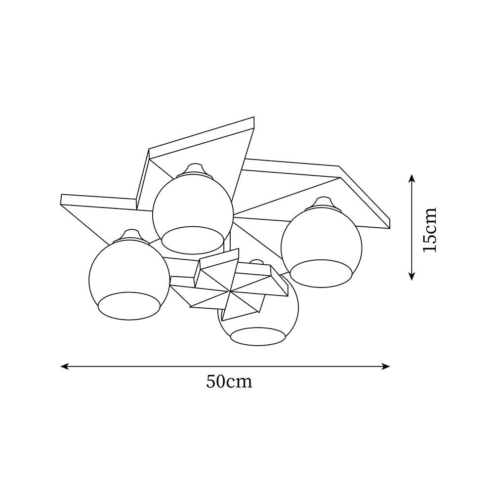 Ewooda Lustra Plafonnier en Bois Naturel Élégant - Neutralighting