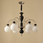 Solara Chandelier Classique en Bois et Laiton - Neutralighting