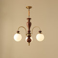 Solara Chandelier Classique en Bois et Laiton - Neutralighting