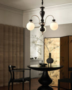 Solara Chandelier Classique en Bois et Laiton - Neutralighting