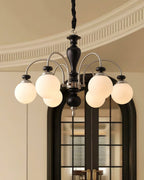 Solara Chandelier Classique en Bois et Laiton - Neutralighting