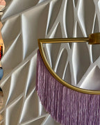 Solara Lampe suspendue en tissu à franges style globe rétro bohème - Neutralighting