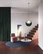 Solara Lampe suspendue en tissu à franges style globe rétro bohème - Neutralighting
