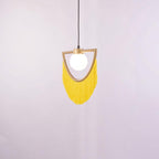 Solara Lampe suspendue en tissu à franges style globe rétro bohème - Neutralighting