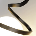 Lampe Suspendue en Fil de Fer et Spirale en Verre - Neutralighting