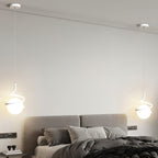 Lampe Suspendue en Fil de Fer et Spirale en Verre - Neutralighting
