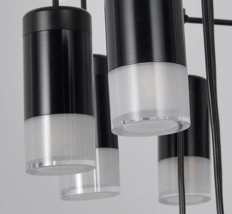 Lustra Lampe Pendante Géométrique en Fil Noir LED - Neutralighting