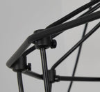 Lustra Chandelier Lignes Noir Structure Métallique LED - Neutralighting