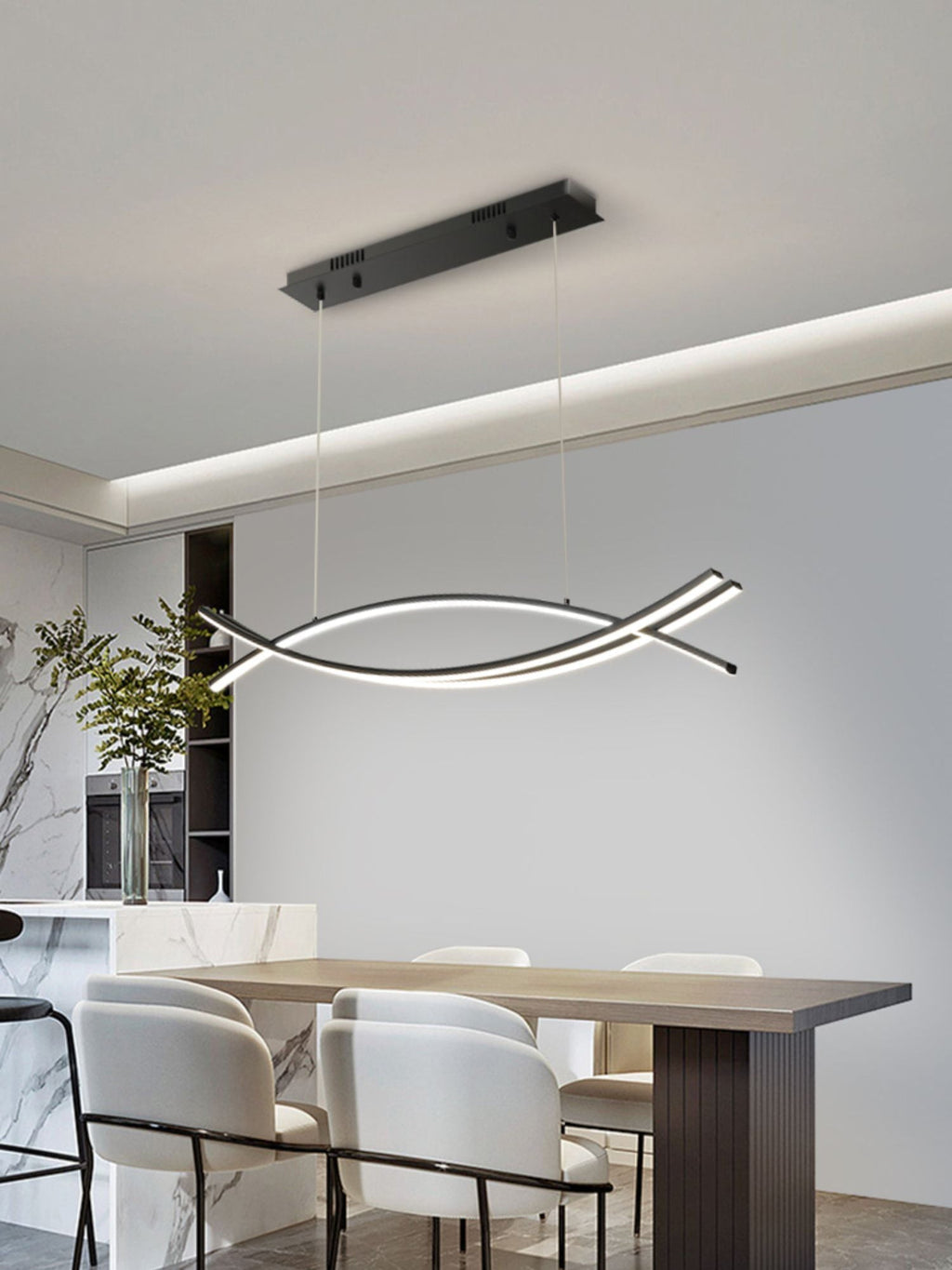 Curinis Lustre LED d'art minimaliste moderne - Neutralighting