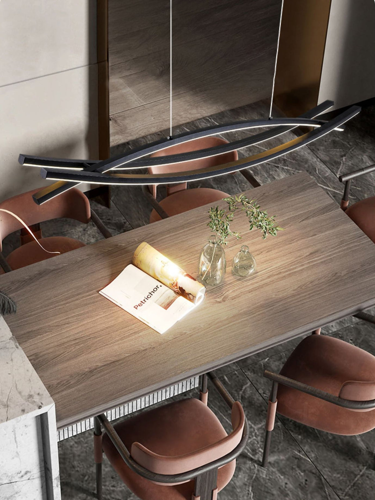 Curinis Lustre LED d'art minimaliste moderne - Neutralighting