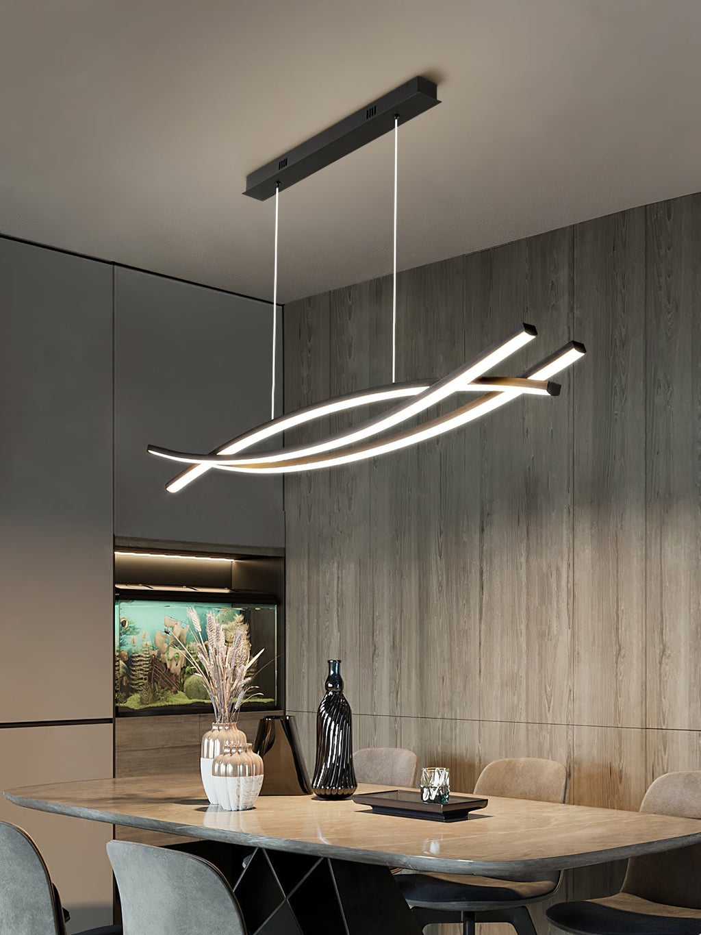 Curinis Lustre LED d'art minimaliste moderne - Neutralighting