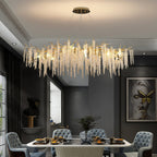 Solara Chandelier Fleur de Glycine en Cristal - Neutralighting