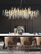 Solara Chandelier Fleur de Glycine en Cristal - Neutralighting