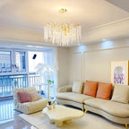 Solara Chandelier Fleur de Glycine en Cristal - Neutralighting