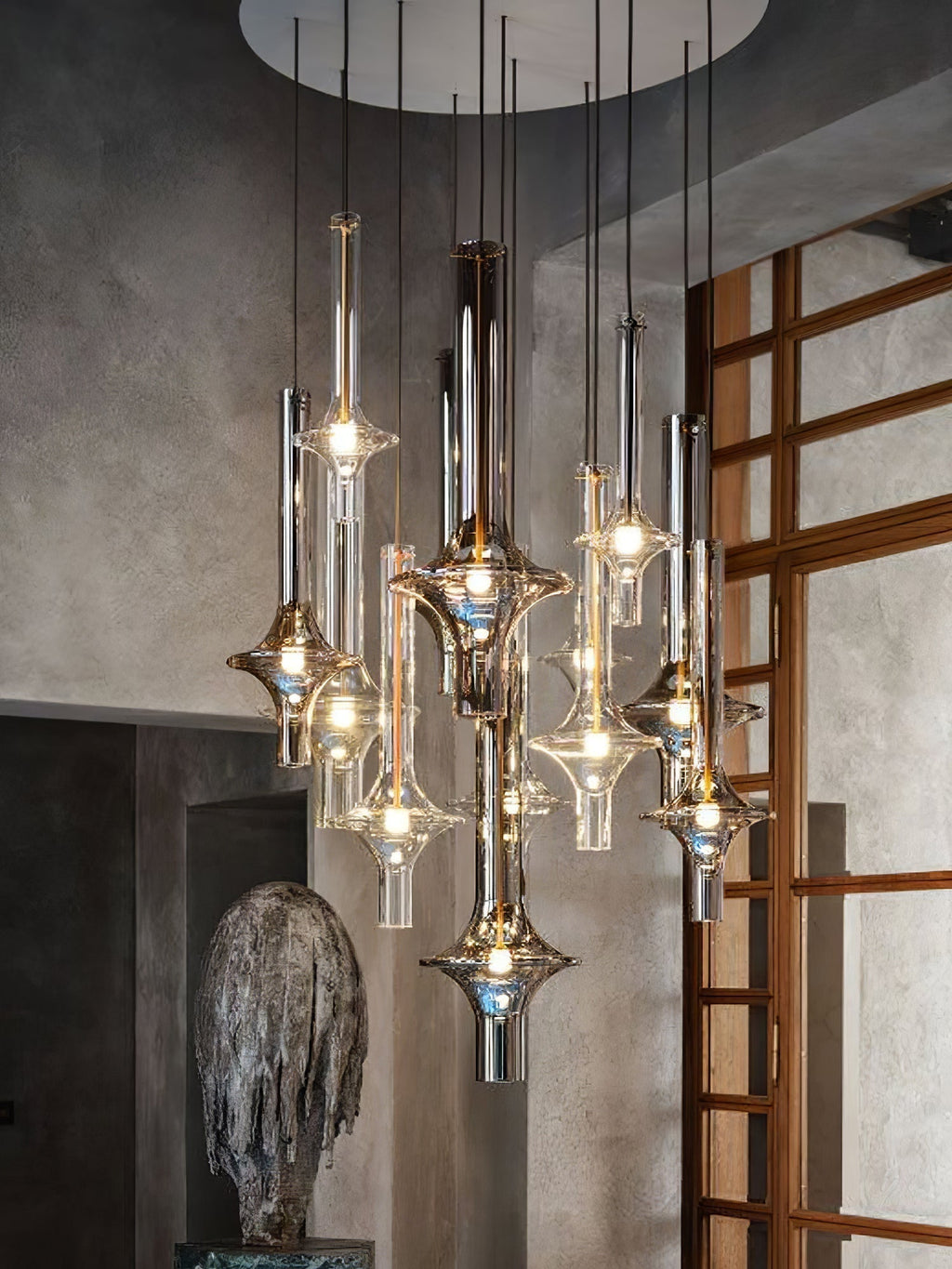 Talera Suspension Lampe en Verre Industrielle Glam - Neutralighting