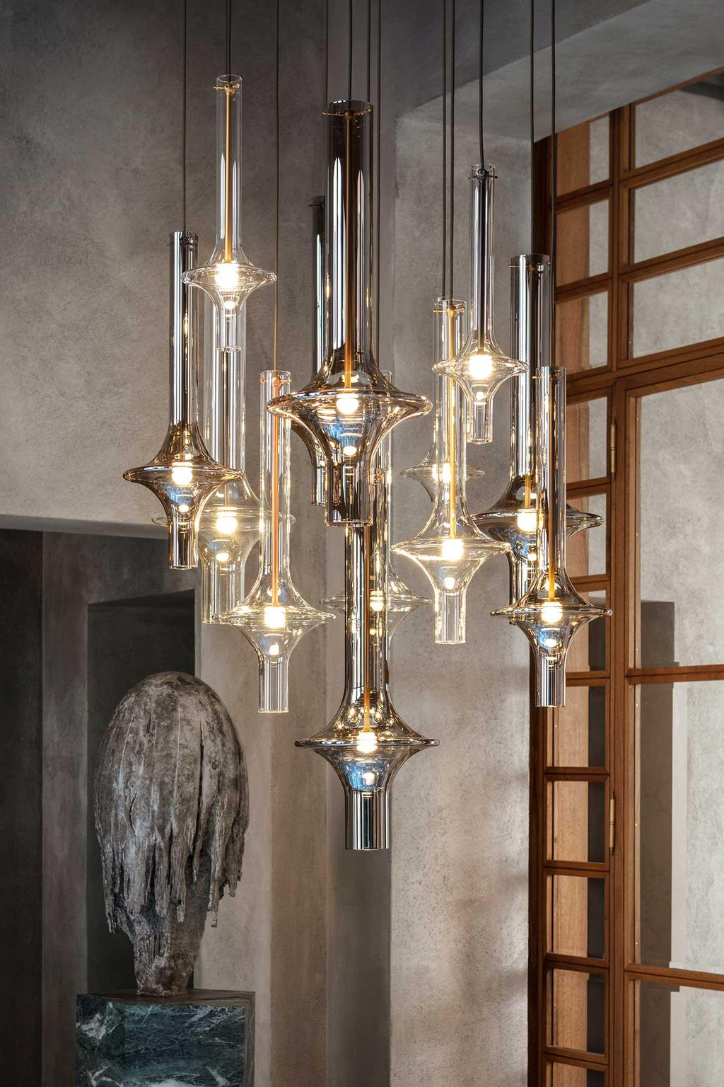 Talera Suspension Lampe en Verre Industrielle Glam - Neutralighting