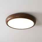 Solara Plafonnier rond en acrylique effet bois - Neutralighting
