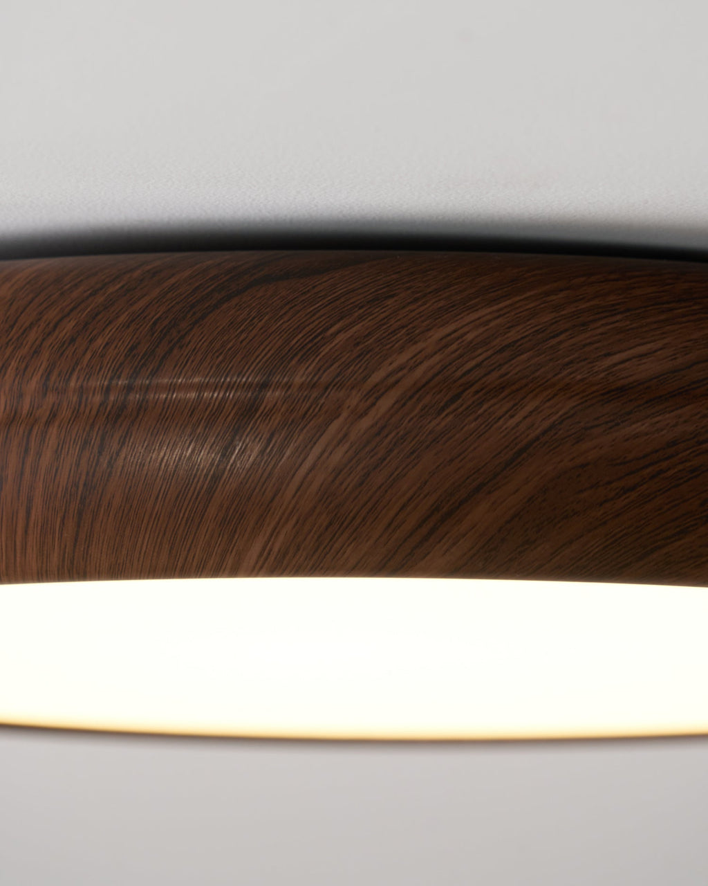 Solara Plafonnier rond en acrylique effet bois - Neutralighting