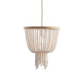 Himinuvyi Chandelier en Bois, Corde et Métal à Perles Moderne - Neutralighting