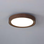 Grena Motif Bois Plafonnier Led Rond - Neutralighting