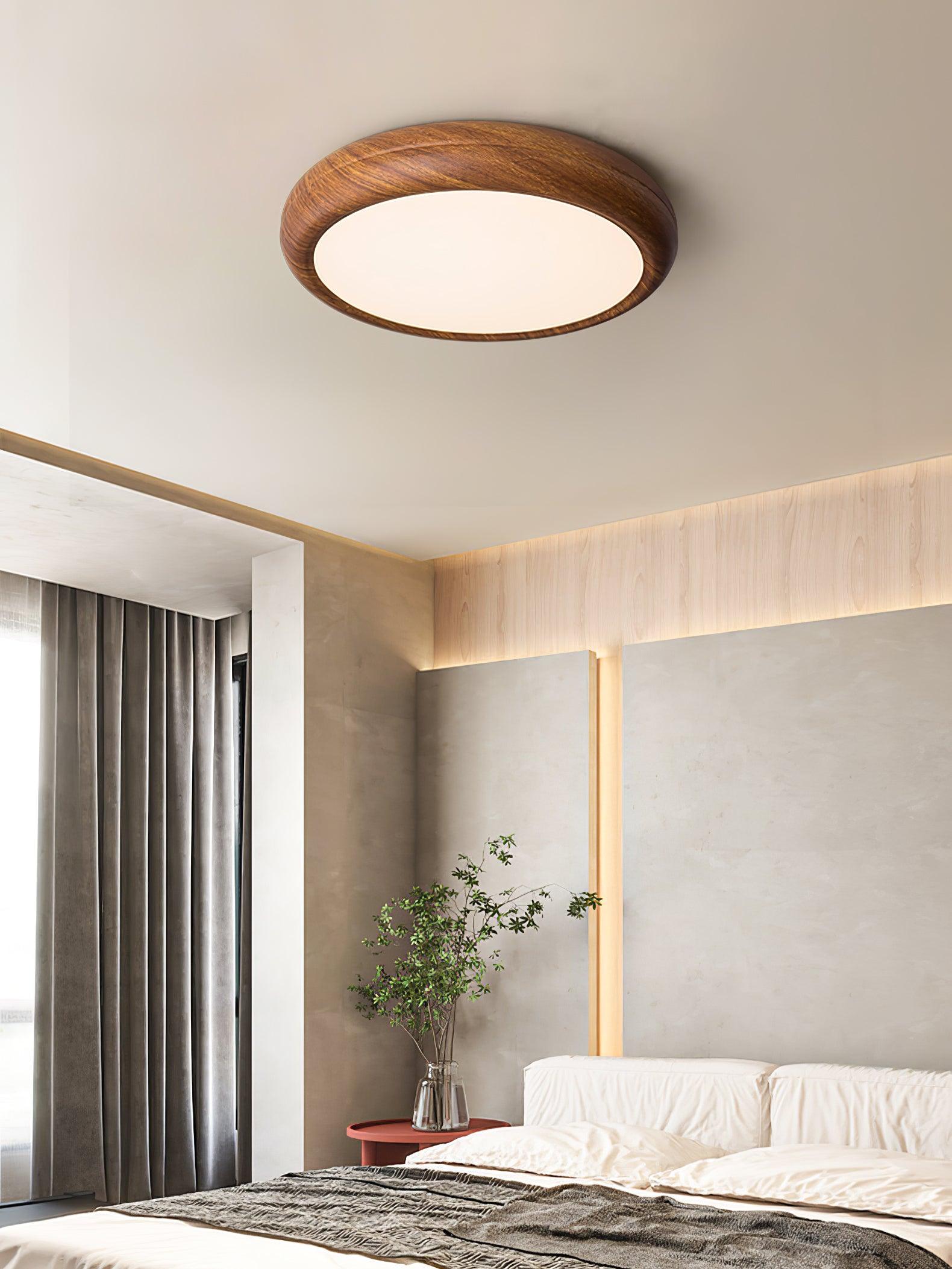 Orbis Plafonnier Rond Effet Bois - Neutralighting