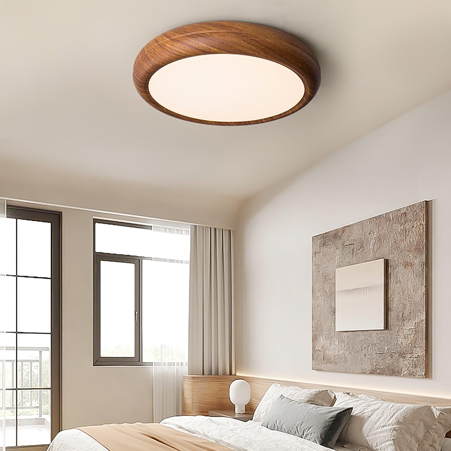 Orbis Plafonnier Rond Effet Bois - Neutralighting