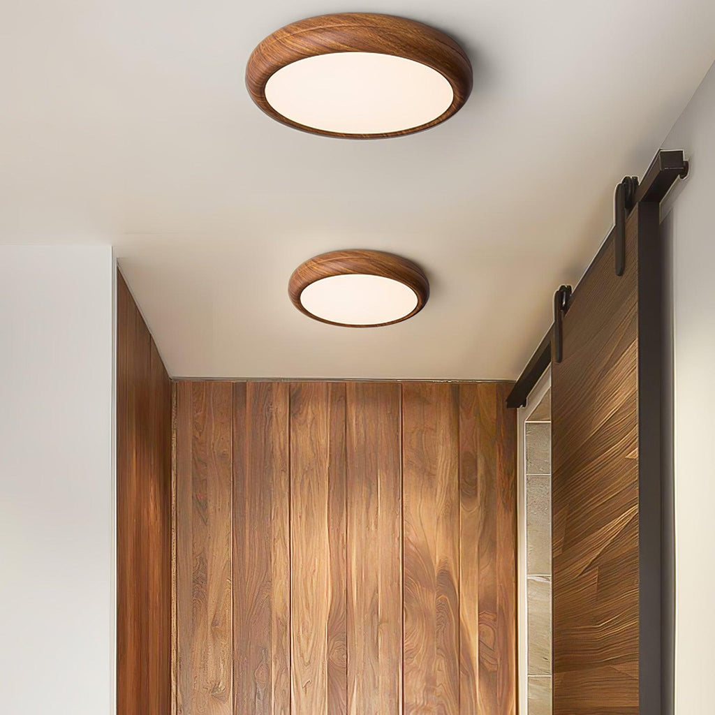 Orbis Plafonnier Rond Effet Bois - Neutralighting