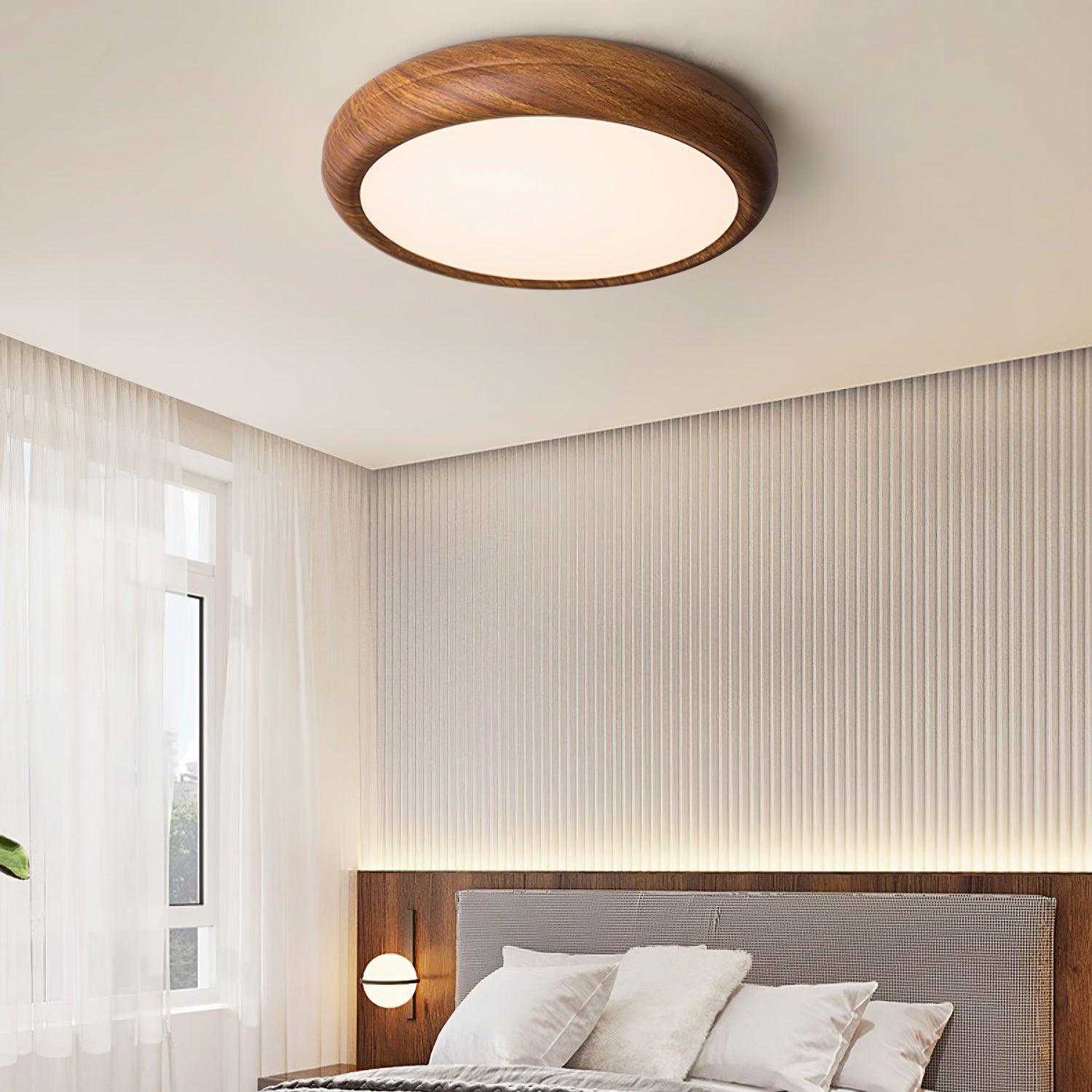 Orbis Plafonnier Rond Effet Bois - Neutralighting